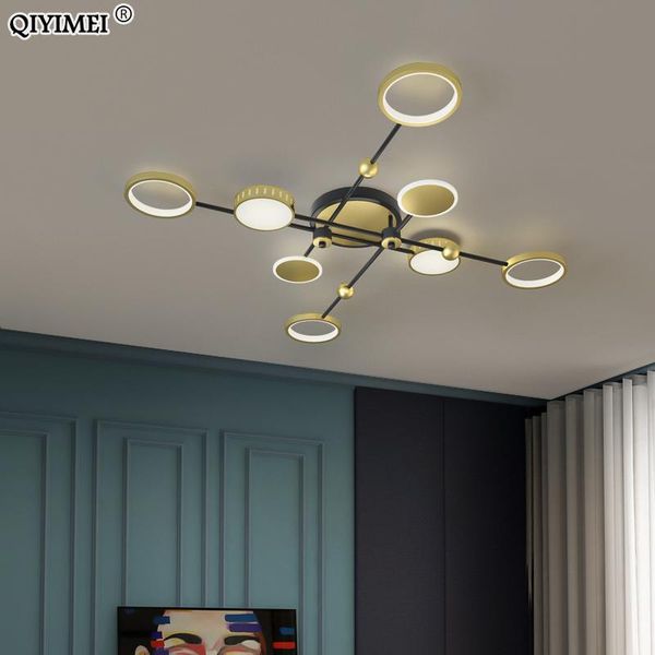 modern led chandelier lights for living room bedroom indoor black golden lighting lamps aluminum body home decoration luminaires
modern led chandelier lights for living room bedroom indoor black golden lighting lamps aluminum body home decoration luminaires