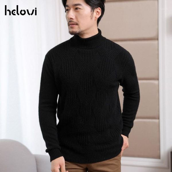 helovi 2019 winter turtleneck sweater 100% cashmere sweater large size solid color long sleeve fashion1, White;black
helovi 2019 winter turtleneck sweater 100% cashmere sweater large size solid color long sleeve fashion1, White;black