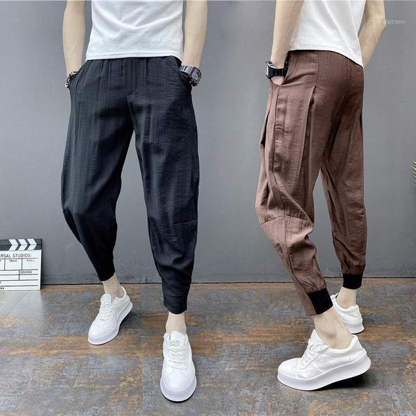 2020 new arrival men solid cotton linen large size 28-38 harem pants male lightweight elastic waist loose beam feet trousers w051, Black
2020 new arrival men solid cotton linen large size 28-38 harem pants male lightweight elastic waist loose beam feet trousers w051, Black
