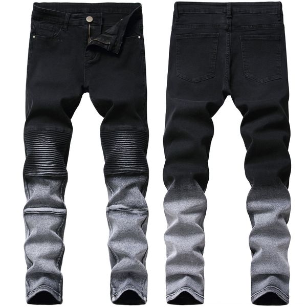 2020 new jeans and jeanstrousers and jeanspleated motorcycle pants stretch slim-fit black skinny men's jeans trendy men's pants ll, Blue
2020 new jeans and jeanstrousers and jeanspleated motorcycle pants stretch slim-fit black skinny men's jeans trendy men's pants ll, Blue