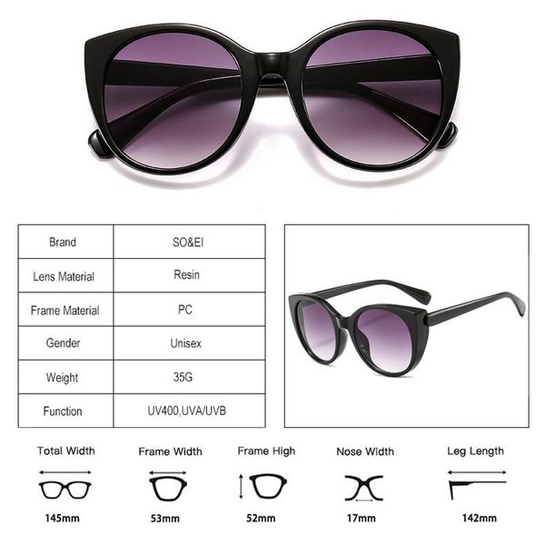 eyes so&ei cat fashion women trending sunglasses tinted gray gradient eyewear retro men clear lens sun glasses shades uv400
eyes so&ei cat fashion women trending sunglasses tinted gray gradient eyewear retro men clear lens sun glasses shades uv400