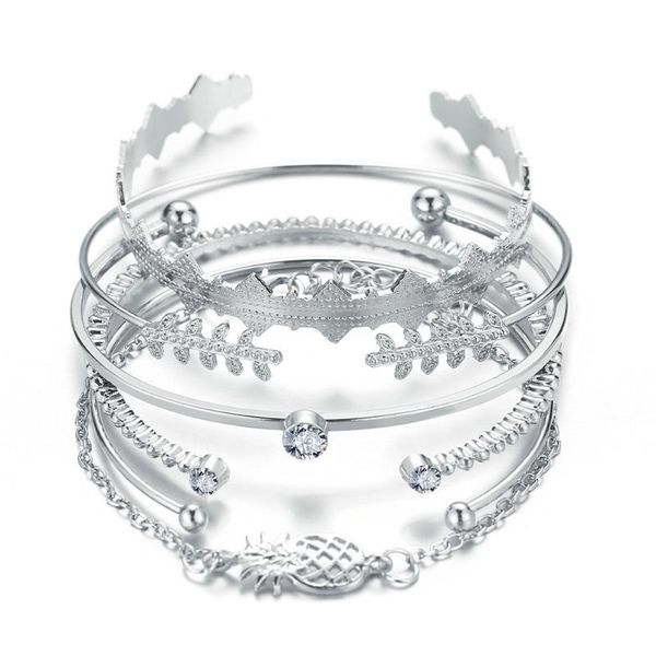 charm bracelets chenfan alloy pineapple bracelet set 6 piece open for women accessories, Golden;silver
charm bracelets chenfan alloy pineapple bracelet set 6 piece open for women accessories, Golden;silver