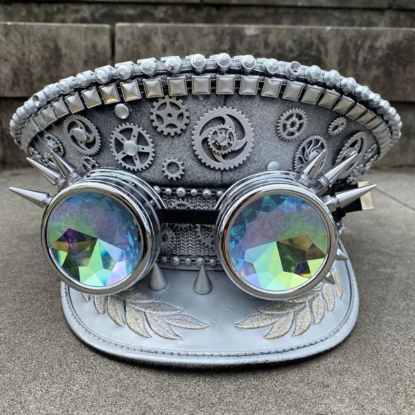 wide brim hats women men steampunk hat germany officer night bar visor cap army cortical cosplay halloween, Blue;gray
wide brim hats women men steampunk hat germany officer night bar visor cap army cortical cosplay halloween, Blue;gray