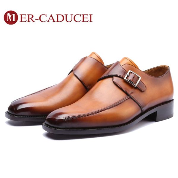 dress shoes monk men genuine leather handmade vintage retro office formal wedding party mens shoe, Black
dress shoes monk men genuine leather handmade vintage retro office formal wedding party mens shoe, Black