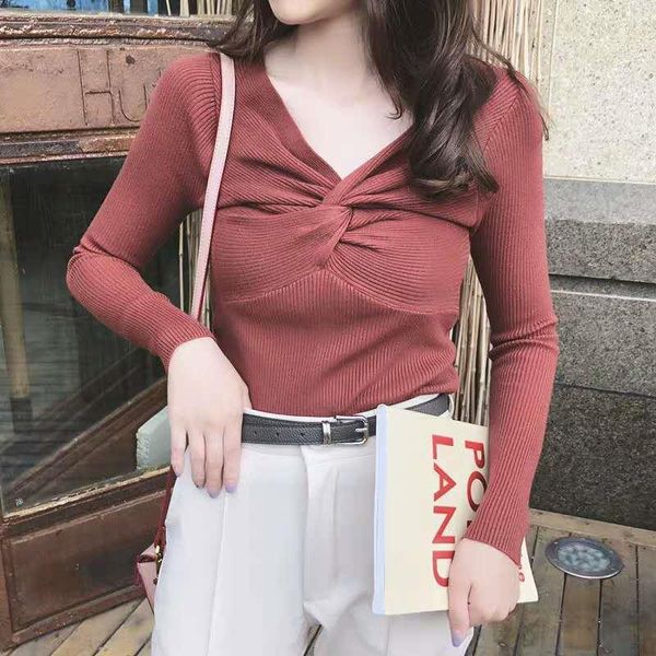 women's sweaters women 2021 fall winter vintage v-neck slim pullover knitted clothes lady soft warm long sleeve thicken sweater, White;black
women's sweaters women 2021 fall winter vintage v-neck slim pullover knitted clothes lady soft warm long sleeve thicken sweater, White;black
