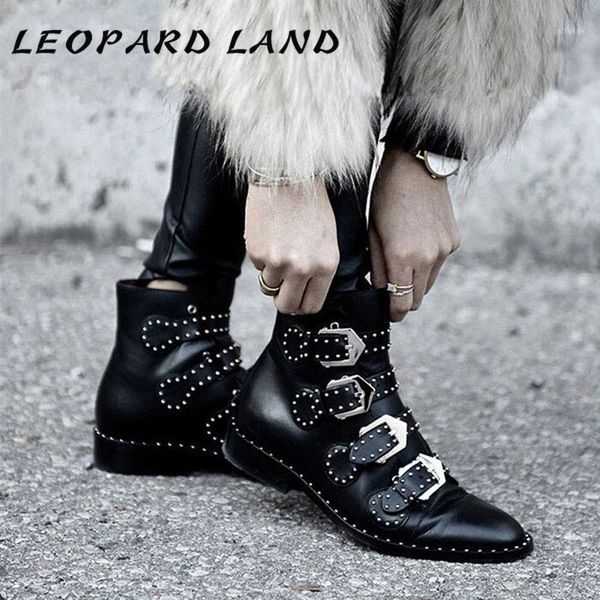 boots leopard land black studded leather ankle buckles low heeled high women zapatos mujer ladies shoes size 42 hykl1
boots leopard land black studded leather ankle buckles low heeled high women zapatos mujer ladies shoes size 42 hykl1