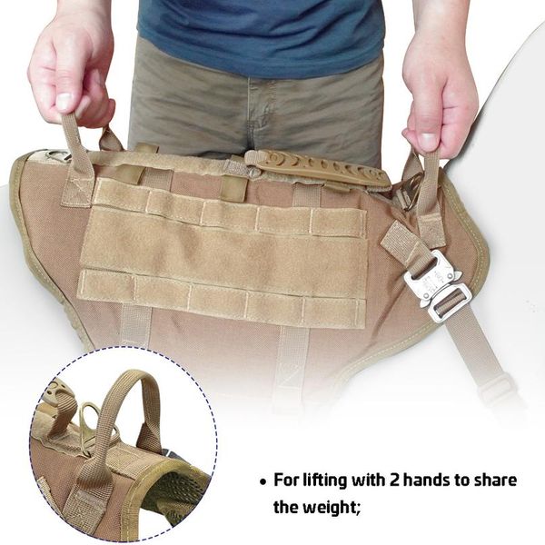 tactical dog harness military no pull pet k9 harness vest for medium large dogs training hiking molle dog harness with bbynik 
tactical dog harness military no pull pet k9 harness vest for medium large dogs training hiking molle dog harness with bbynik