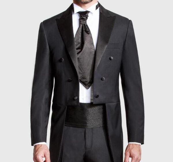 men's suits & blazers custom made black groom tailcoat pant suit peaked lapel long tail men wedding bridegroom groomsmen tuxedo, White;black
men's suits & blazers custom made black groom tailcoat pant suit peaked lapel long tail men wedding bridegroom groomsmen tuxedo, White;black