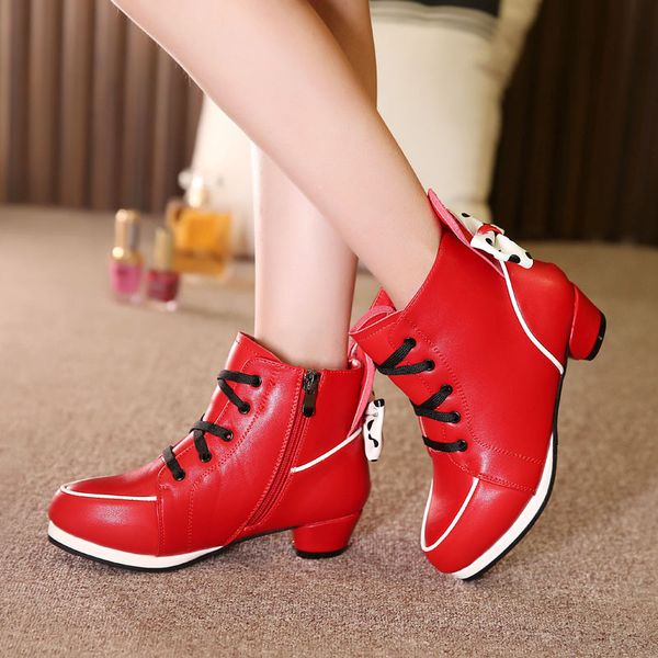 new winter girls high heel short plush warm princess kids ankle boots genuine leather children shoes fashion rabbit ears, Black;red
new winter girls high heel short plush warm princess kids ankle boots genuine leather children shoes fashion rabbit ears, Black;red
