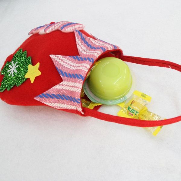 1шт рождество санта-клаус снеговика elk медведь конфеты мешок xmas декор отдыха малый подарочные сумки оптовая новогоднее главная для вечери