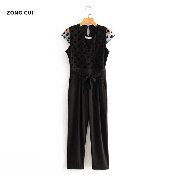 women's jumpsuits & rompers fashion mesh polka dot jumpsuit black short sleeve v-neck belt bodycon for women romper deep v, Black;white
women's jumpsuits & rompers fashion mesh polka dot jumpsuit black short sleeve v-neck belt bodycon for women romper deep v, Black;white