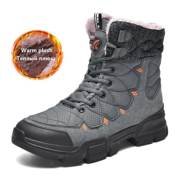 brand winter men snow boots fur plush warm leather men boots waterproof ankle outdoor non-slip hiking work shoes 46, Black
brand winter men snow boots fur plush warm leather men boots waterproof ankle outdoor non-slip hiking work shoes 46, Black