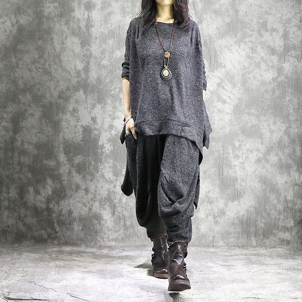 women's tracksuits women irregular + elastic waist harem pants trousers sets ladies suits female casual 2021 spring autumn sets1, Gray
women's tracksuits women irregular + elastic waist harem pants trousers sets ladies suits female casual 2021 spring autumn sets1, Gray