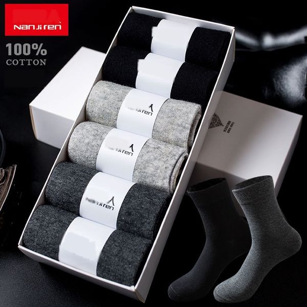 antarctic men's pure cotton four season tube sweat absorption solid color business medium socks medium socks cotton odorless feet 6 pai, Black
antarctic men's pure cotton four season tube sweat absorption solid color business medium socks medium socks cotton odorless feet 6 pai, Black