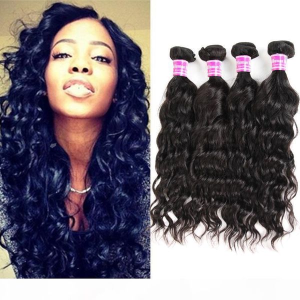 water wave hair extensions virgin brazilian hair weave weft big curly unprocessed remy human hair bundles 4pcs lot natural color dyeable, Black
water wave hair extensions virgin brazilian hair weave weft big curly unprocessed remy human hair bundles 4pcs lot natural color dyeable, Black
