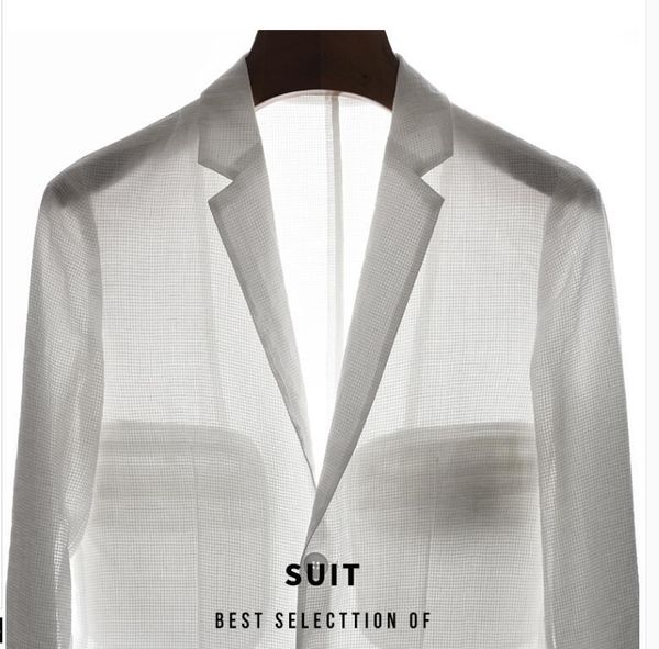 2020 suit man sunblock jacket light semi-transparent products chess fine breathable male tissue spring and summer new hfw7, White;black
2020 suit man sunblock jacket light semi-transparent products chess fine breathable male tissue spring and summer new hfw7, White;black