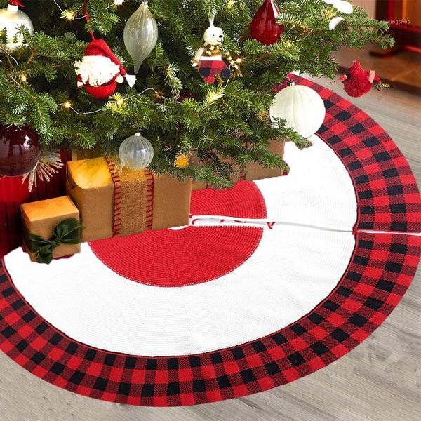 christmas decoration acrylic knit black and white checked christmas tree skirt apron home decorations1
christmas decoration acrylic knit black and white checked christmas tree skirt apron home decorations1