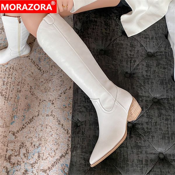 morazora 2020 big size 34-42 fashion women boots square heels pointed toe ladies shoes winter solid color knee high boots 1026, Black
morazora 2020 big size 34-42 fashion women boots square heels pointed toe ladies shoes winter solid color knee high boots 1026, Black