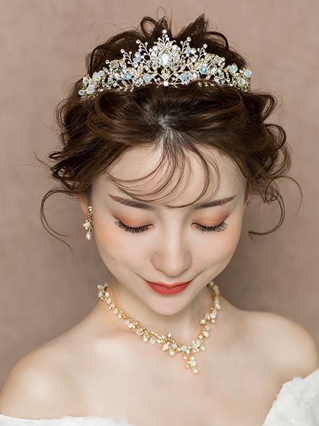 mnecklace 2020 new bridal headdress atmosphere crown earrings three piece dress wedding accessories women k, Silver
mnecklace 2020 new bridal headdress atmosphere crown earrings three piece dress wedding accessories women k, Silver