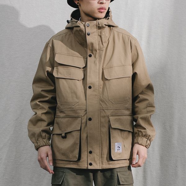 men's work cargo clothing cap streetwear bomber jacket brand coats loose outerwear khaki/black color windbreaker m-3xl kg-1127, Black;brown
men's work cargo clothing cap streetwear bomber jacket brand coats loose outerwear khaki/black color windbreaker m-3xl kg-1127, Black;brown
