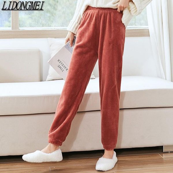 joggers women velvet pajama pants elastic waist home casual warm woolen cashmere trousers temperament cute chic, Black;white
joggers women velvet pajama pants elastic waist home casual warm woolen cashmere trousers temperament cute chic, Black;white