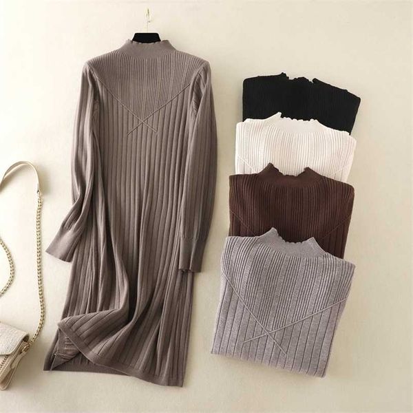 hl chic long knit maxi women sweater dress thick warm winter pleated dress female rib turtleneck a line dress office lady 211221, Black;gray
hl chic long knit maxi women sweater dress thick warm winter pleated dress female rib turtleneck a line dress office lady 211221, Black;gray