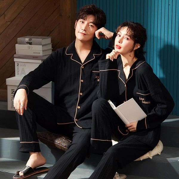 men's sleepwear winter warm soft cotton pajamas simple black couple homewear cardigan nightwear men women long-sleeved, Black;brown
men's sleepwear winter warm soft cotton pajamas simple black couple homewear cardigan nightwear men women long-sleeved, Black;brown