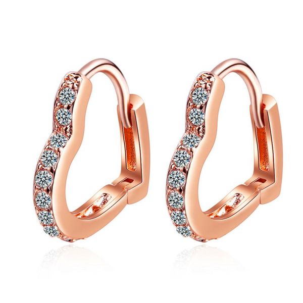 luxury female white crystal drop earring rose gold silver color hoop earrings for women cute small heart wedding earrings, Golden;silver
luxury female white crystal drop earring rose gold silver color hoop earrings for women cute small heart wedding earrings, Golden;silver