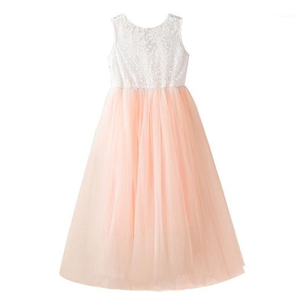 european and american children's clothing summer lace backless mesh gown girls puffy dress1, Red;yellow
european and american children's clothing summer lace backless mesh gown girls puffy dress1, Red;yellow