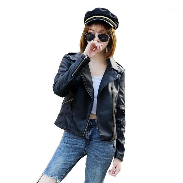 autumn new women leather jackets female lapel zipper pu leather jacket lady short motorcycle jacket outwear1, Black
autumn new women leather jackets female lapel zipper pu leather jacket lady short motorcycle jacket outwear1, Black