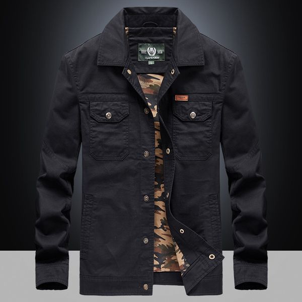 new men's outdoor casual solid lapel jacket cotton loose military coat 1919 in spring and autumn of 2019, Black;brown
new men's outdoor casual solid lapel jacket cotton loose military coat 1919 in spring and autumn of 2019, Black;brown
