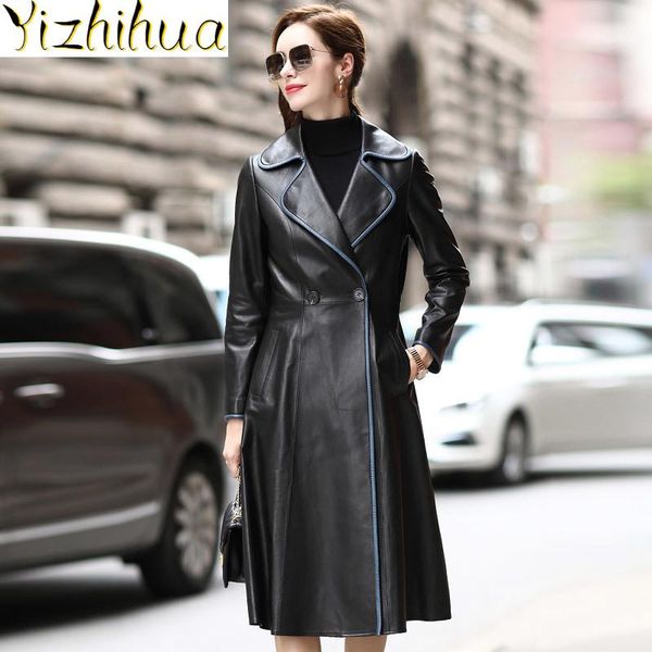 leather jacket women genuine 100% women's sheepskin coat female long coats and jackets spring autumn 2021 mujer chaqueta, Black
leather jacket women genuine 100% women's sheepskin coat female long coats and jackets spring autumn 2021 mujer chaqueta, Black