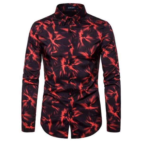 ys017 fall 2021 new fashion leisure men's large size long sleeve digital printed shirt, White;black
ys017 fall 2021 new fashion leisure men's large size long sleeve digital printed shirt, White;black