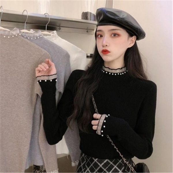 ladies basic sweater pull femme 2021 sweater women pullover knitted jumper long sleeve autumn winter girls sweaters female, White;black
ladies basic sweater pull femme 2021 sweater women pullover knitted jumper long sleeve autumn winter girls sweaters female, White;black