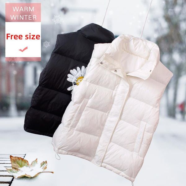 fashion short white duck down vest female thick loose casual soft warm sleeveless coat windproof stand collar zipper waistcoat1, Black
fashion short white duck down vest female thick loose casual soft warm sleeveless coat windproof stand collar zipper waistcoat1, Black