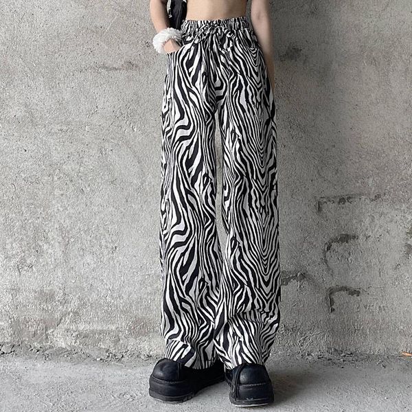 women's pants & capris zebra pattern high waist trousers women clothes loose straight casual streetwear wide leg drawstring sweatpants, Black;white
women's pants & capris zebra pattern high waist trousers women clothes loose straight casual streetwear wide leg drawstring sweatpants, Black;white