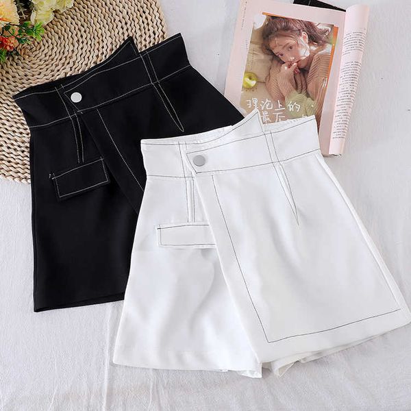 a-line skirt female summer high waist irregular all-match slimming new short skirt female small exposed pants, Black;white
a-line skirt female summer high waist irregular all-match slimming new short skirt female small exposed pants, Black;white