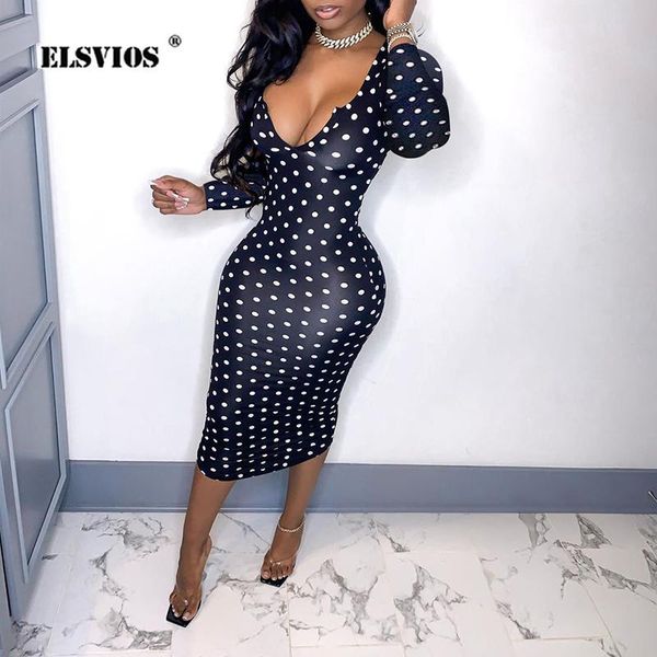 women 2021 spring autumn elegant party dresses deep v bodycon slim long sleeve pencil dress fashion dot print dress vestido, Black;gray
women 2021 spring autumn elegant party dresses deep v bodycon slim long sleeve pencil dress fashion dot print dress vestido, Black;gray