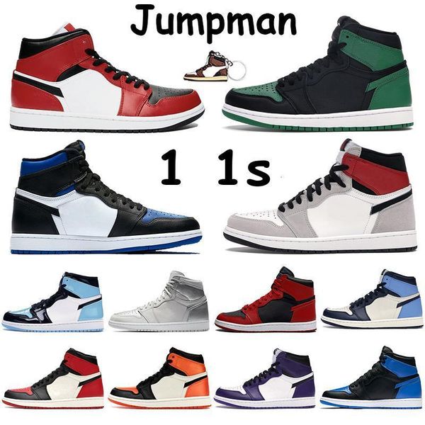 mid jumpman 1 1s basketball shoes tokyo light smoke grey bred royal gold chicago toe obisidian pine green court purple white mens sneakers, Black
mid jumpman 1 1s basketball shoes tokyo light smoke grey bred royal gold chicago toe obisidian pine green court purple white mens sneakers, Black