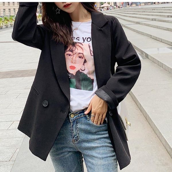 goohojio 2021 new solid color oversized ladies blazers long sleeve temperament vintage coats women autumn blazer women jackets, White;black
goohojio 2021 new solid color oversized ladies blazers long sleeve temperament vintage coats women autumn blazer women jackets, White;black