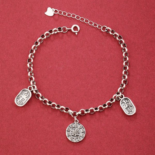 925 sterling silver to attract wealth and fortune lovers bracelet wo bracelet nationality ethnic group national style thai silver old men�, Golden;silver
925 sterling silver to attract wealth and fortune lovers bracelet wo bracelet nationality ethnic group national style thai silver old men�, Golden;silver