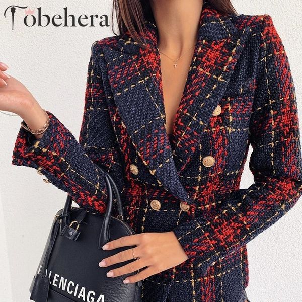 glamaker plaid tweed suit blazer women gold buttons fashion warm winter blazer female ladies elegant american red blazer y200107, White;black
glamaker plaid tweed suit blazer women gold buttons fashion warm winter blazer female ladies elegant american red blazer y200107, White;black
