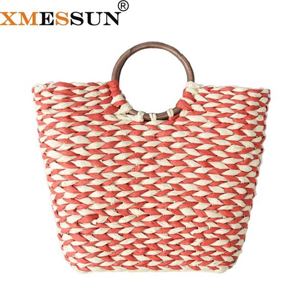 xmessun 2020 summer beach straw handbags fashion luxury women handmade splice paper woven bag travel bag shopping ins h268
xmessun 2020 summer beach straw handbags fashion luxury women handmade splice paper woven bag travel bag shopping ins h268