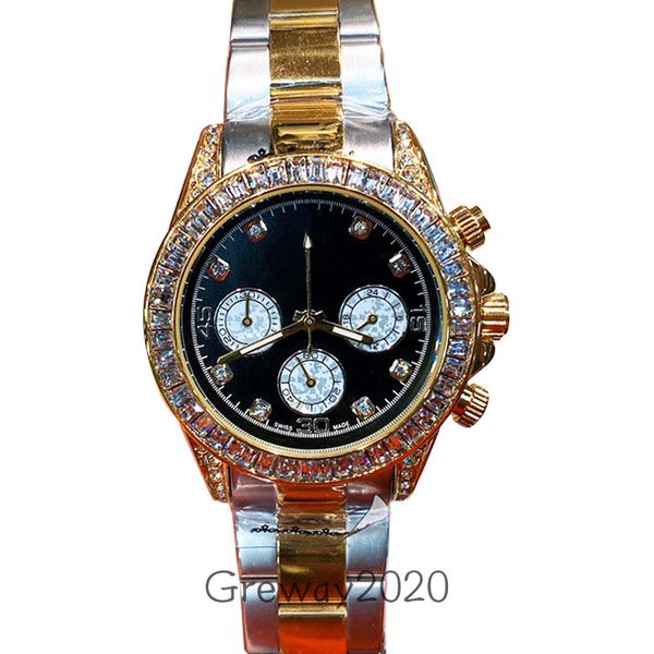 40mm mens watches diamond-encrusted case stainless steel watch lady wristwatches waterproof running seconds timer function, Slivery;brown
40mm mens watches diamond-encrusted case stainless steel watch lady wristwatches waterproof running seconds timer function, Slivery;brown
