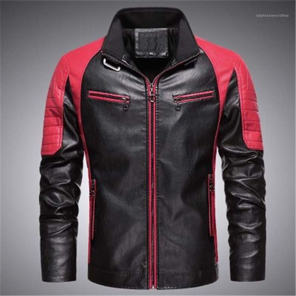 motorcycle wash outerwear designer male stand collar long sleeve slim zipper jackets coat man colorblock pu leather jackets fashion panelled, Black;brown
motorcycle wash outerwear designer male stand collar long sleeve slim zipper jackets coat man colorblock pu leather jackets fashion panelled, Black;brown