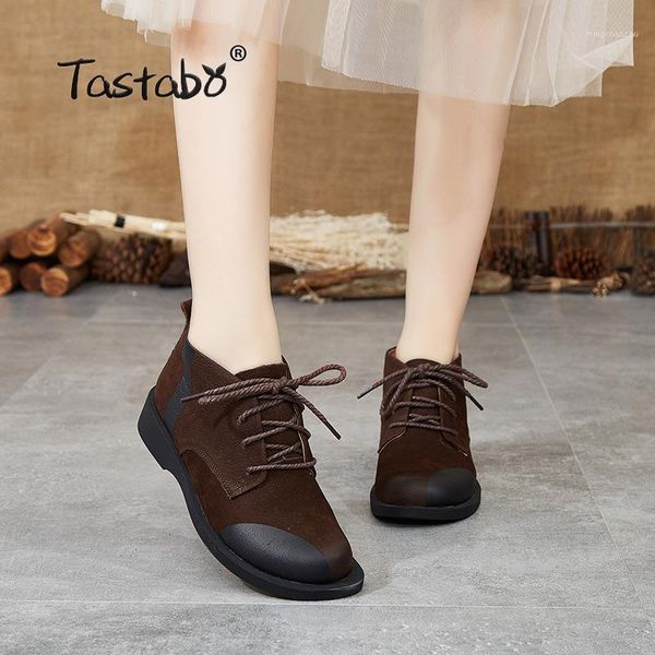 boots tastabo genuine leather ladies ankle front tie women's brown black s95101 wear-resistant bottom comfortable lining1
boots tastabo genuine leather ladies ankle front tie women's brown black s95101 wear-resistant bottom comfortable lining1