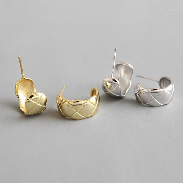 stud shanice 925 sterling silver earrings for women simple and cold lozenge lattice pattern fine jewelry gifts 1, Golden;silver
stud shanice 925 sterling silver earrings for women simple and cold lozenge lattice pattern fine jewelry gifts 1, Golden;silver