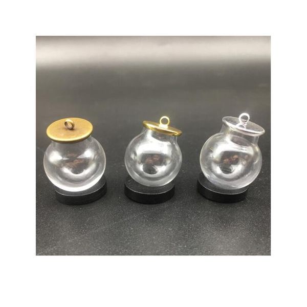 3sets 20*12mm transparent round ball hollow glass globes orbs base tray jewelry necklace vial pendant diy wishing bbyuau, Black
3sets 20*12mm transparent round ball hollow glass globes orbs base tray jewelry necklace vial pendant diy wishing bbyuau, Black