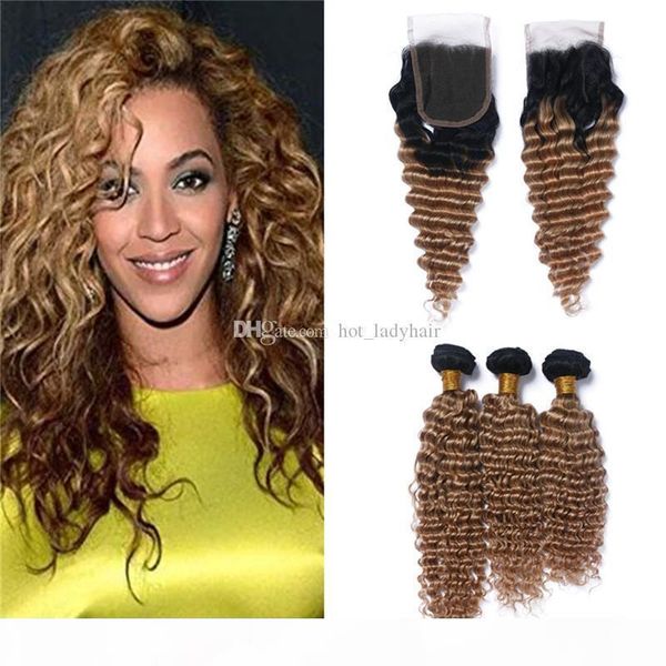 dark roots honey blonde ombre deep wave hair bundles with closure 2 tone 1b 27 brown blonde ombre brazilian deep curly hair closure, Black;brown
dark roots honey blonde ombre deep wave hair bundles with closure 2 tone 1b 27 brown blonde ombre brazilian deep curly hair closure, Black;brown