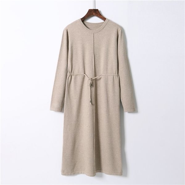 autumn winter women o neck loose long sweater robe knitted sweaters drawstring female oversize maxi dress ngja, White
autumn winter women o neck loose long sweater robe knitted sweaters drawstring female oversize maxi dress ngja, White